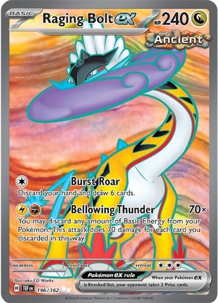 Raging Bolt ex - [  196/162 ] - Ultra Rare - Pokemon SV05 Temporal Forces