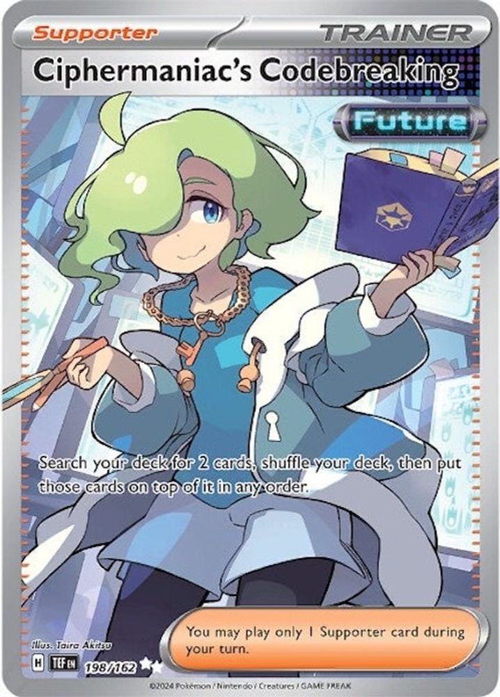 Ciphermaniac's Codebreaking - [  198/162 ] - Ultra Rare - Pokemon SV05 Temporal Forces