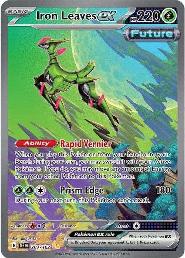 Iron Leaves ex - [  203/162 ] - Special Illustration Rare - Pokemon SV05 Temporal Forces