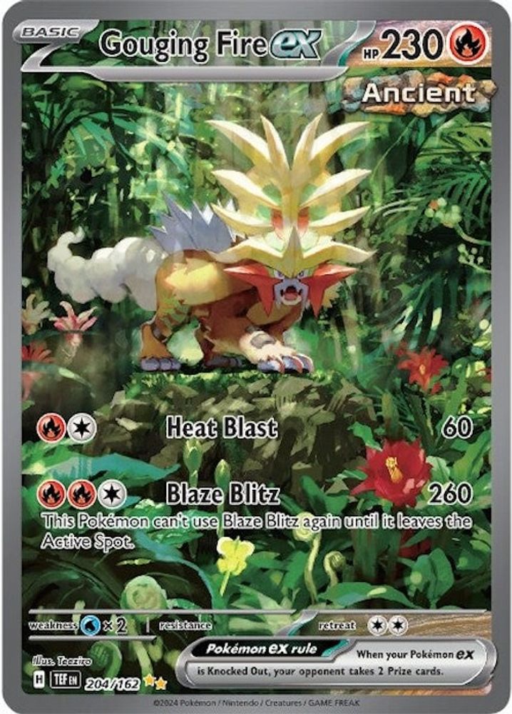 Gouging Fire ex - [  204/162 ] - Special Illustration Rare - Pokemon SV05 Temporal Forces