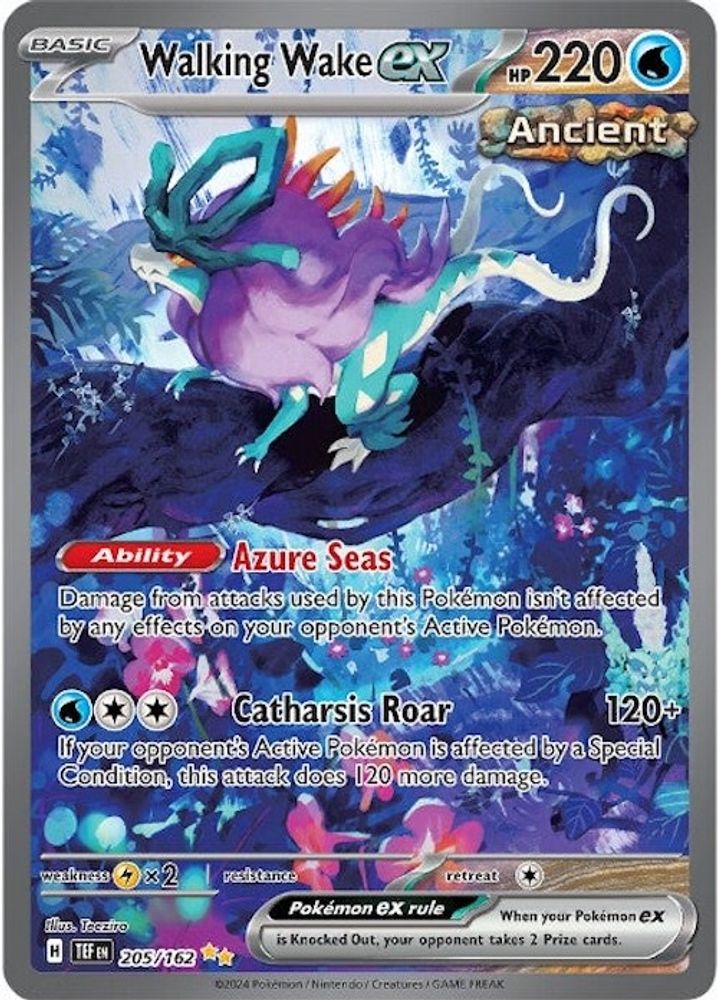 Walking Wake ex - [  205/162 ] - Special Illustration Rare - Pokemon SV05 Temporal Forces