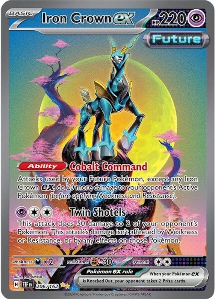 Iron Crown ex - [  206/162 ] - Special Illustration Rare - Pokemon SV05 Temporal Forces