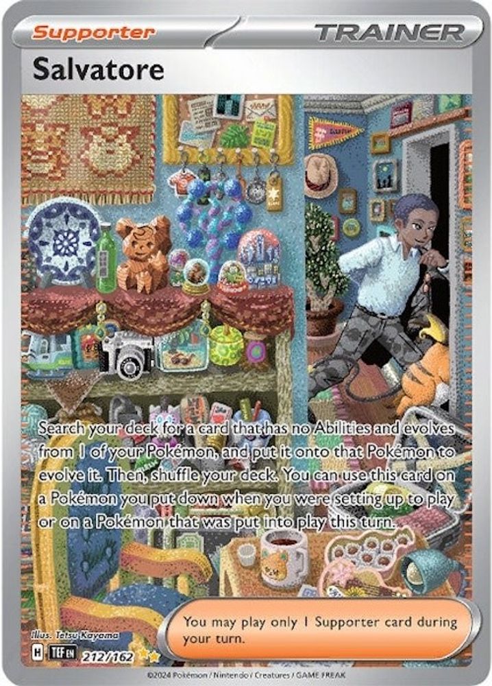 Salvatore - [  212/162 ] - Special Illustration Rare - Pokemon SV05 Temporal Forces