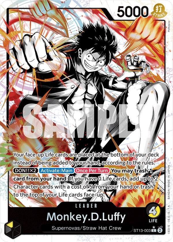 PARALLEL Monkey.D.Luffy - ST13-003 - Ultra Deck: The Three Brothers Promo