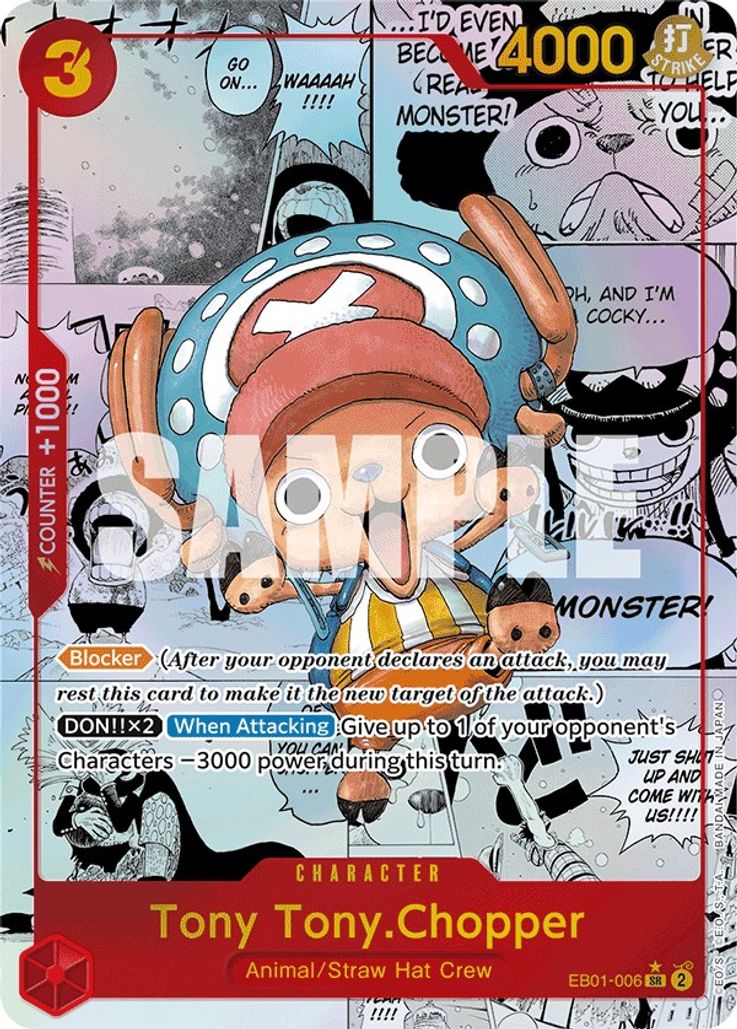 ALTERNATE ART MANGA Tony Tony.Chopper - EB01-006 - SR - EB01 Memorial Collection