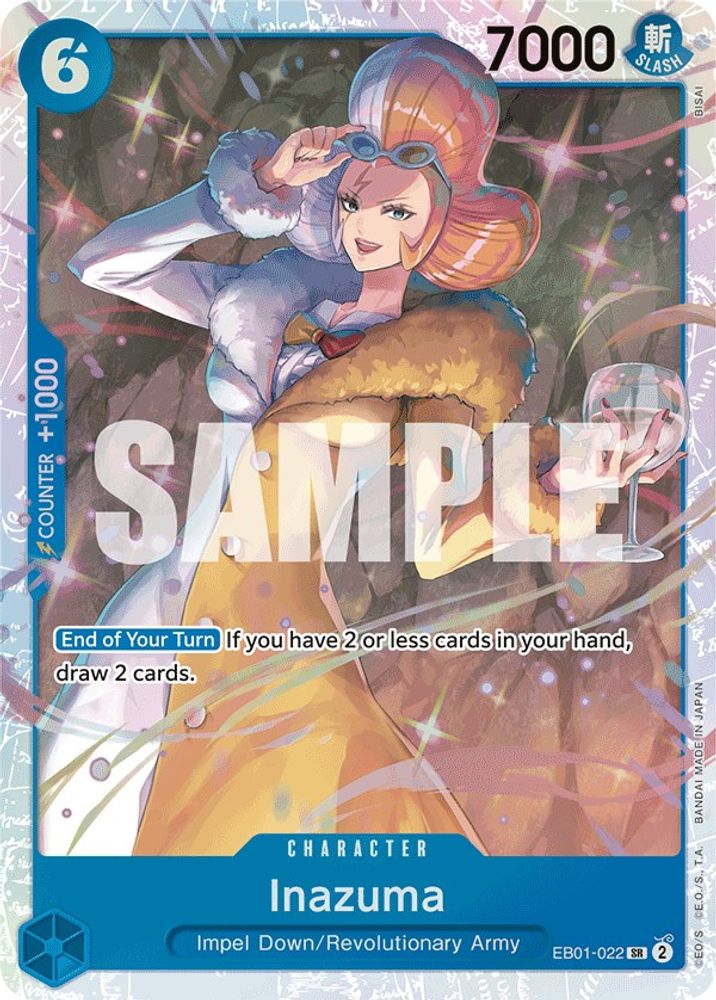 Inazuma (EB01-022) Super Rare - One Piece Extra Booster: Memorial Collection