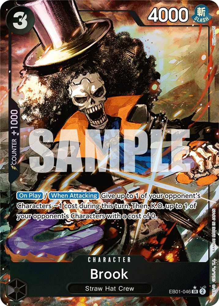 Brook (046) (Alternate Art) (EB01-046) SR★ - One Piece Extra Booster: Memorial Collection