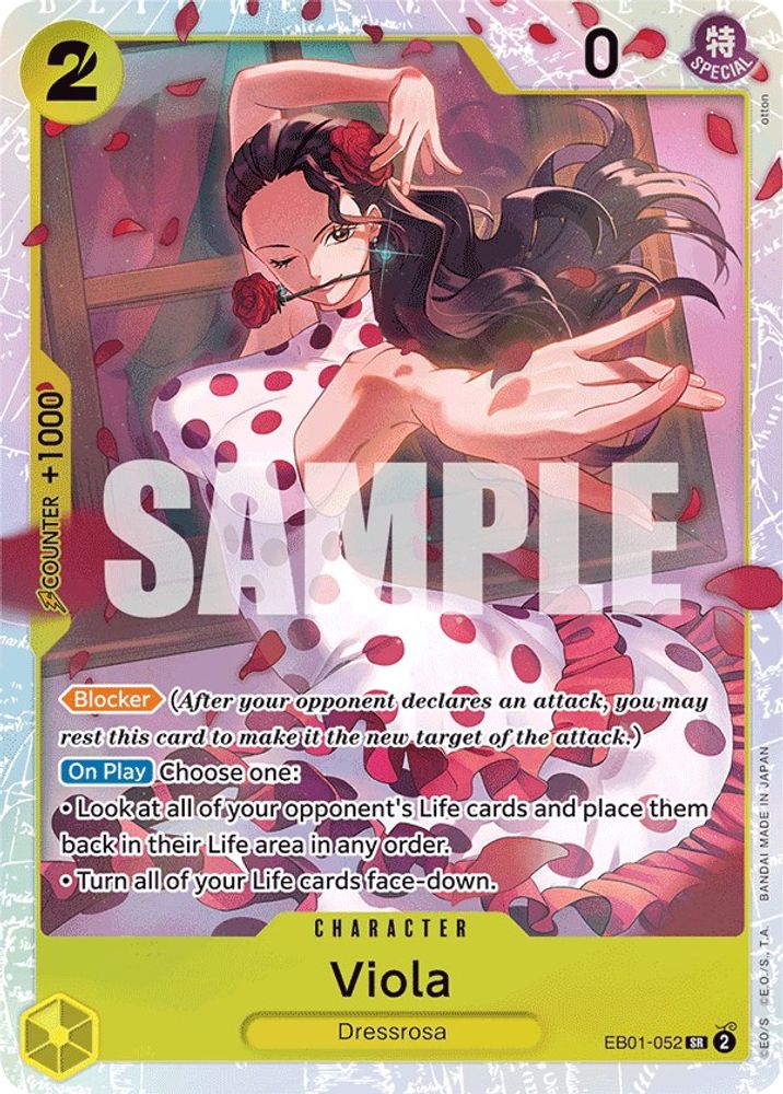 Viola (EB01-052) Super Rare - One Piece Extra Booster: Memorial Collection