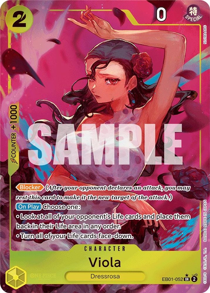 Viola (Alternate Art) (EB01-052) SR★ - One Piece Extra Booster: Memorial Collection
