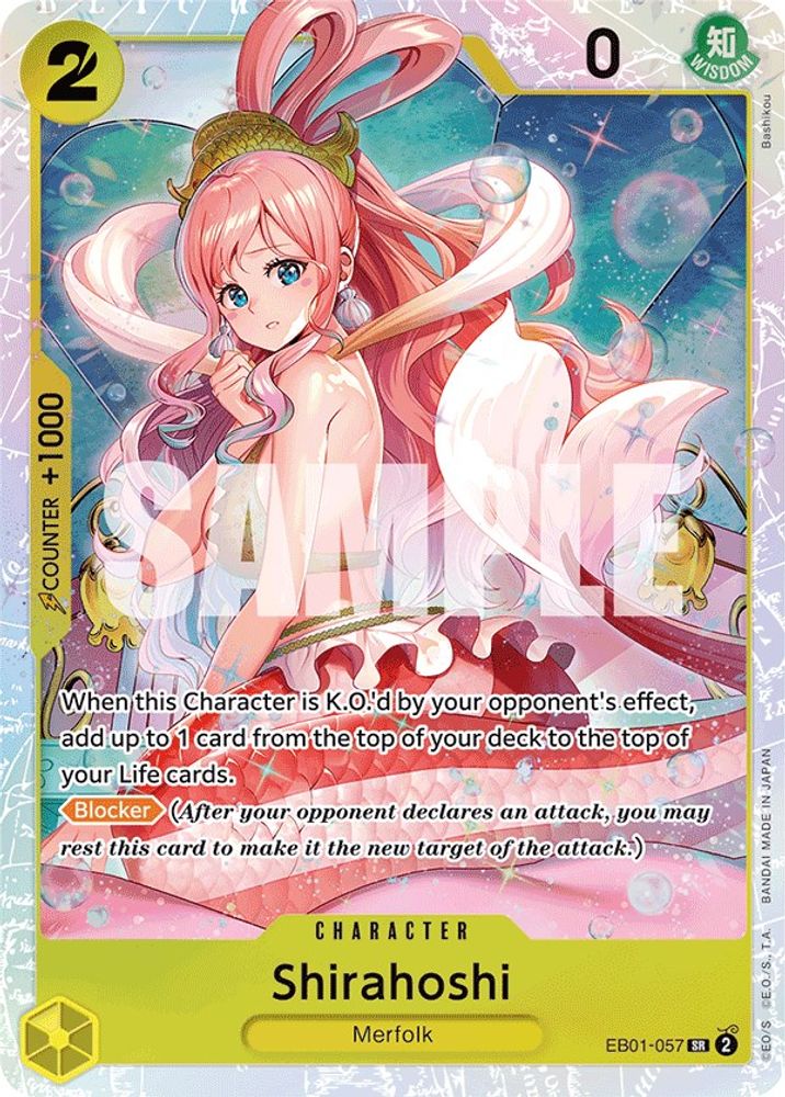 Shirahoshi (EB01-057) Super Rare - One Piece Extra Booster: Memorial Collection