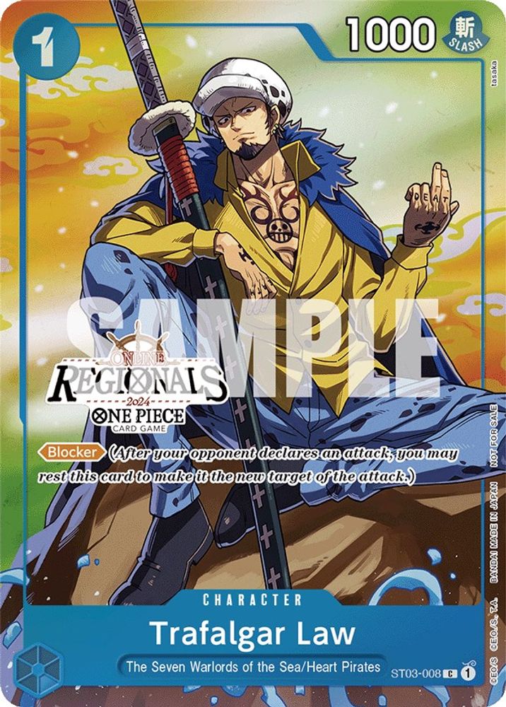 Trafalgar Law - ST03-008 - One Piece Online Regional 2024 Vol. 2 Participant Promo