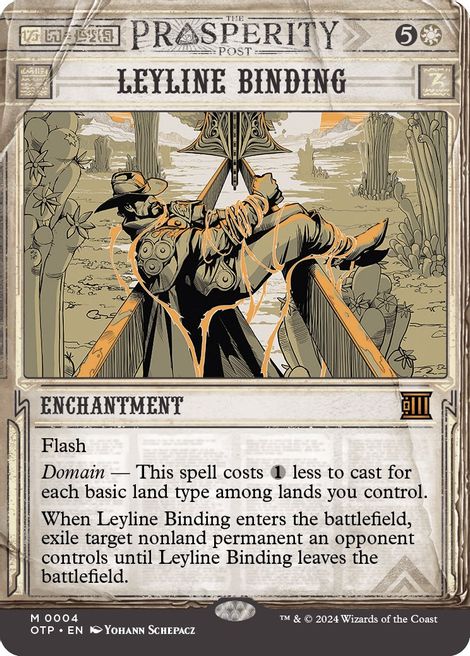 Leyline Binding - No 0004 - Mythic Outlaws Of Thunder Junction Breaking News