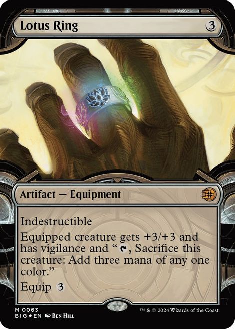 Raised Foil Showcase Lotus Ring - 0063 - Mythic Outlaws Of Thunder Junction The Big Score