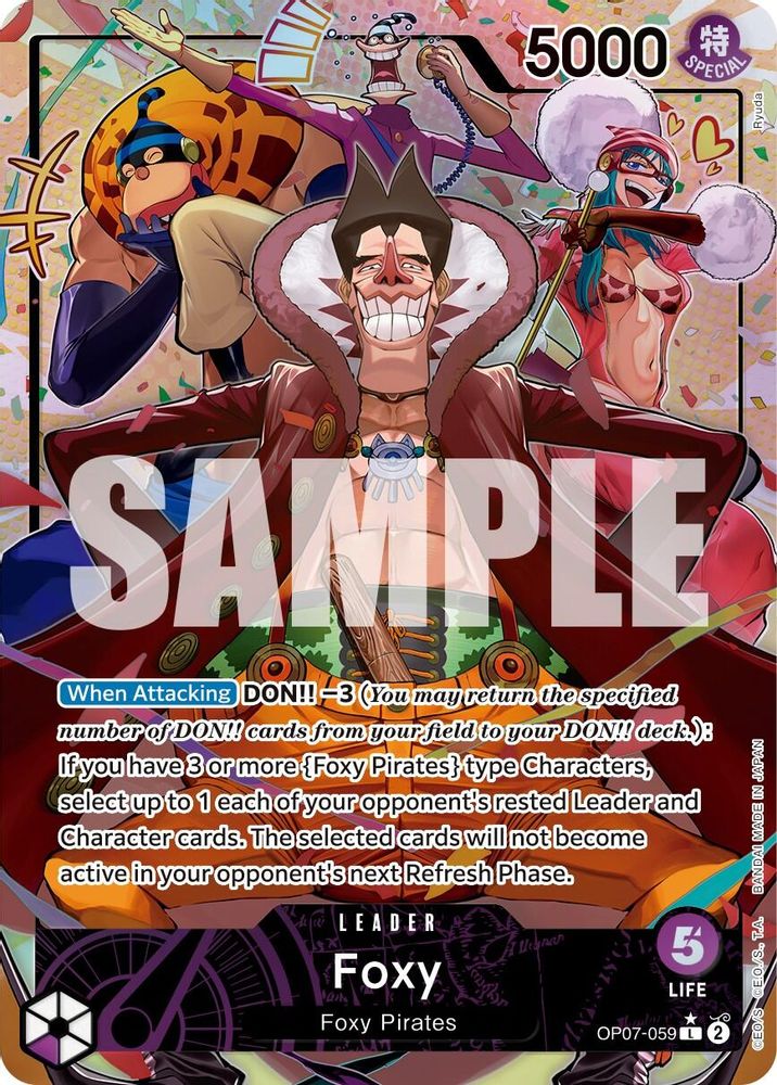 [ALTERNATE ART] Foxy (059) (OP07-059) L - One Piece 500 Years in the Future