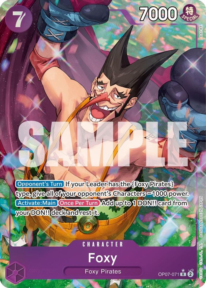[ALTERNATE ART] Foxy (071)  (OP07-071) R - One Piece 500 Years in the Future