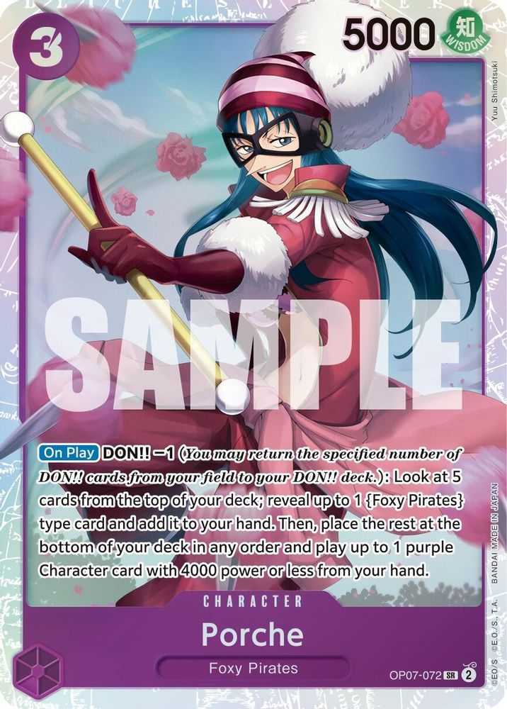 Porche (OP07-072) Super Rare - One Piece 500 Years in the Future