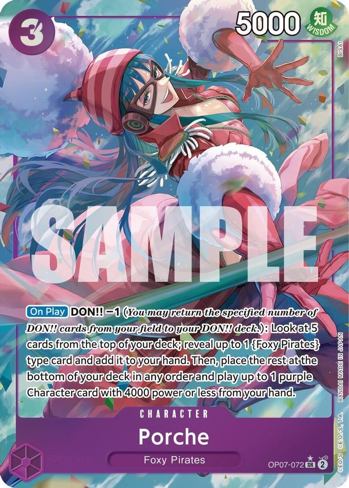 [ALTERNATE ART] Porche  (OP07-072) SR - One Piece 500 Years in the Future