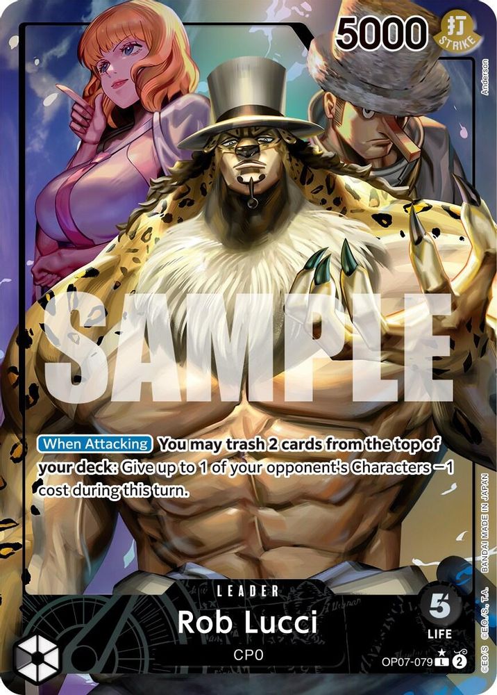 [ALTERNATE ART] Rob Lucci (079) (OP07-079) L - One Piece 500 Years in the Future