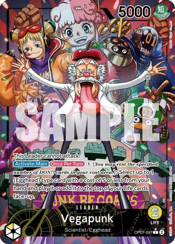 [ALTERNATE ART] Vegapunk (OP07-097) L - One Piece 500 Years in the Future