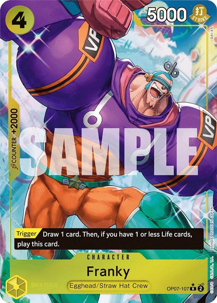 [ALTERNATE ART] Franky  (OP07-107) R - One Piece 500 Years in the Future