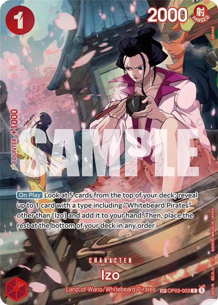 Izo (SP) (OP03-003) Rare - One Piece 500 Years in the Future