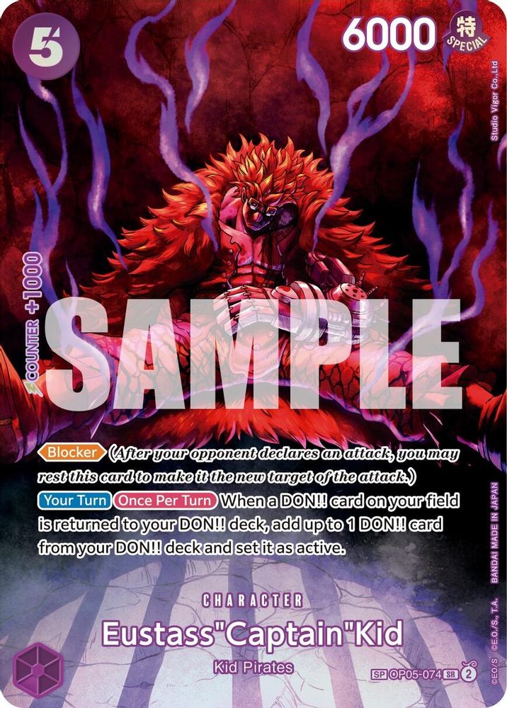 Eustass"Captain"Kid (SP) (OP05-074) Super Rare - One Piece 500 Years in the Future
