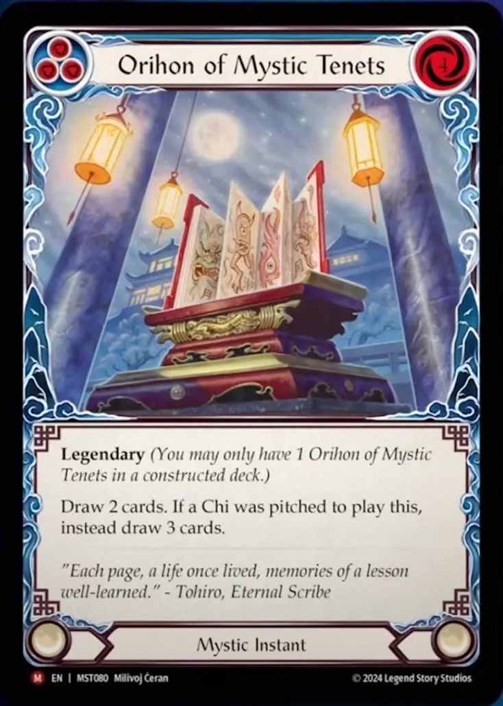 RAINBOW FOIL Orihon of Mystic Tenets - MST080 - Majestic - Part the Mistveil
