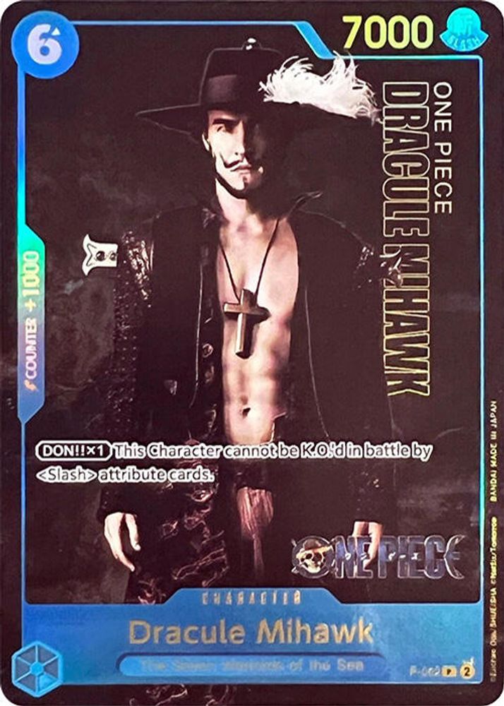 Dracule Mihawk - P-052 - One Piece Premium Card Collection -Live Action Edition- Promo