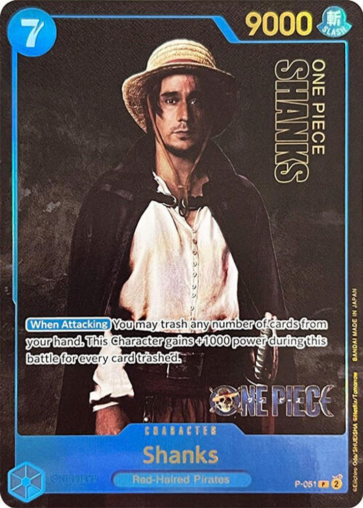 Shanks - P-051 - One Piece Premium Card Collection -Live Action Edition- Promo