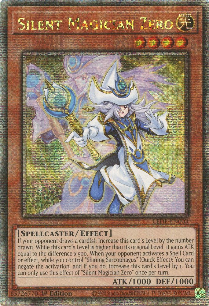 [QUARTER CENTURY RARE] Silent Magician Zero (Quarter Century Secret Rare) - (LEDE-EN003) - 1st Edition