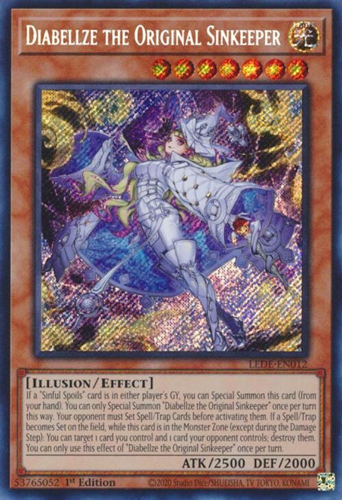 Diabellze the Original Sinkeeper - (LEDE-EN012) Secret Rare - 1st Edition