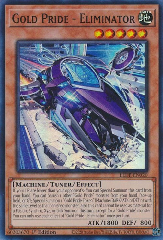 Gold Pride - Eliminator - (LEDE-EN020) Super Rare - 1st Edition