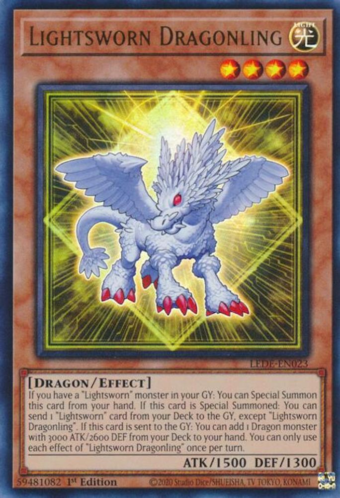 Lightsworn Dragonling - (LEDE-EN023) Ultra Rare - 1st Edition