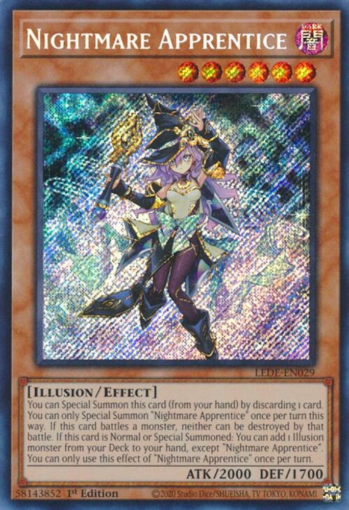 Nightmare Apprentice - (LEDE-EN029) Secret Rare - 1st Edition