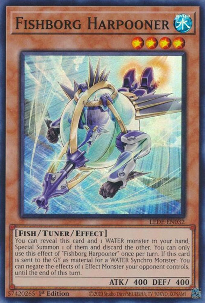 Fishborg Harpooner - (LEDE-EN032) Super Rare - 1st Edition