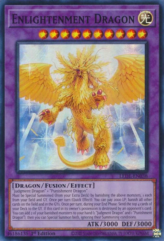 Enlightenment Dragon - (LEDE-EN038) Super Rare - 1st Edition