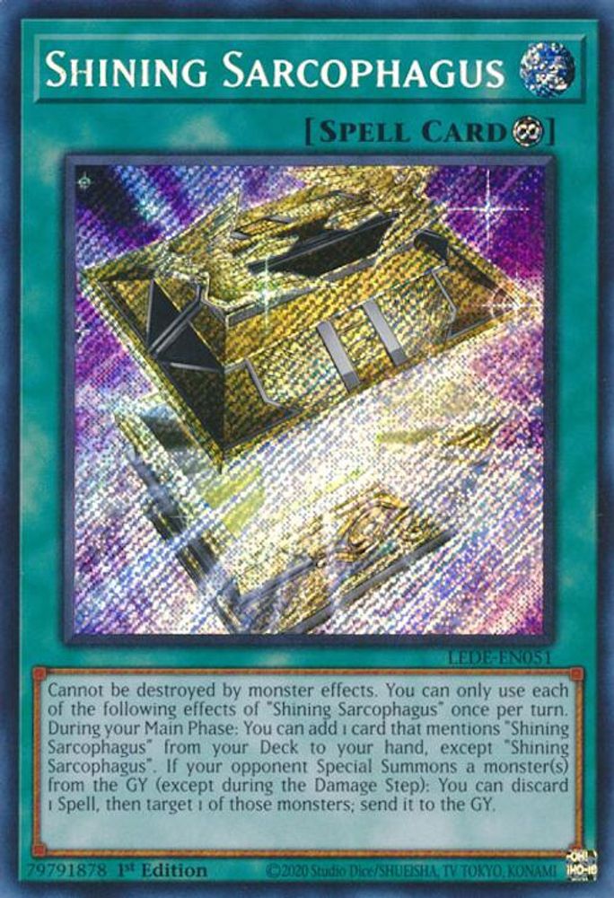 Shining Sarcophagus - (LEDE-EN051) Secret Rare - 1st Edition