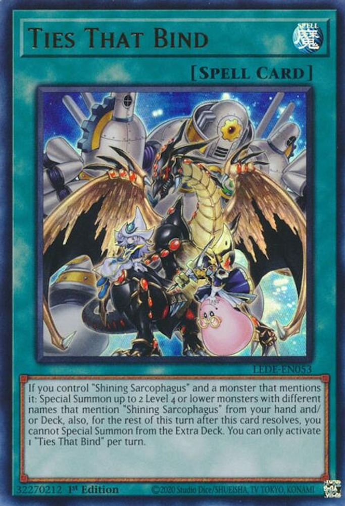 Ties That Bind - (LEDE-EN053) Ultra Rare - 1st Edition