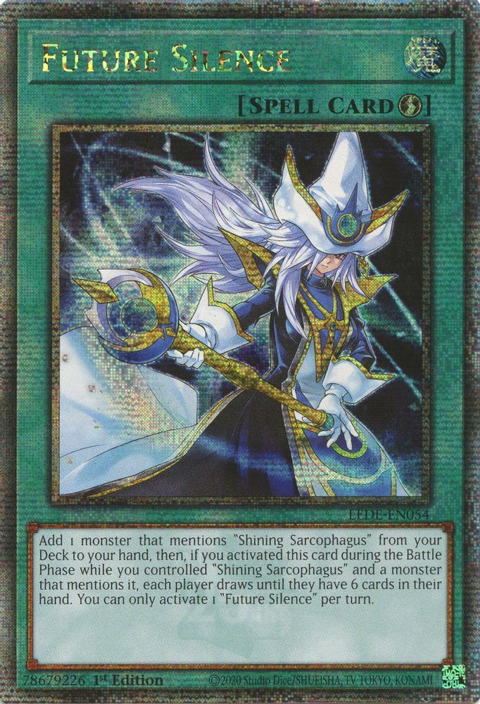 [QUARTER CENTURY RARE] Future Silence (Quarter Century Secret Rare) - (LEDE-EN054) - 1st Edition