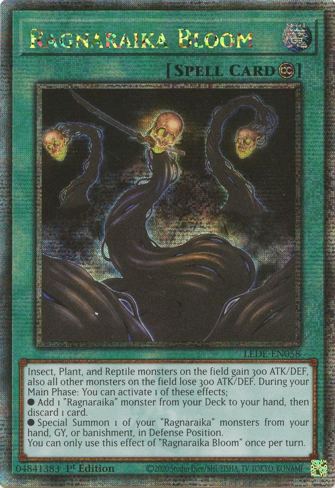 [QUARTER CENTURY RARE] Ragnaraika Bloom (Quarter Century Secret Rare) - (LEDE-EN058) - 1st Edition