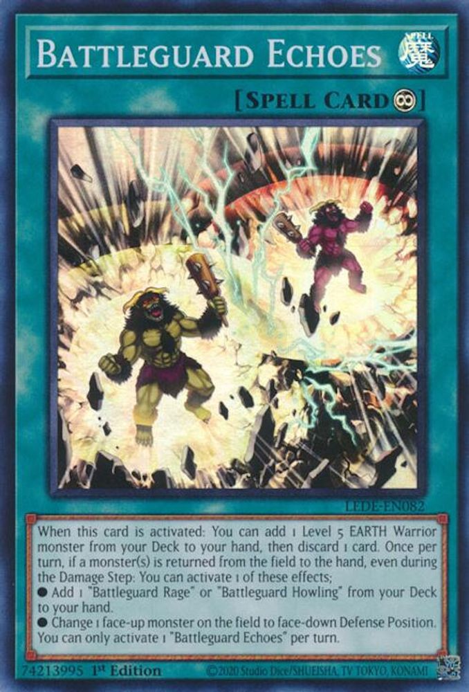 Battleguard Echoes - (LEDE-EN082) Super Rare - 1st Edition
