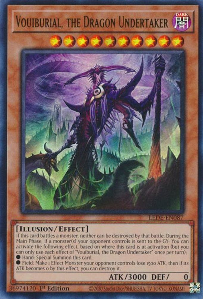 Vouiburial, the Dragon Undertaker - (LEDE-EN087) Ultra Rare - 1st Edition