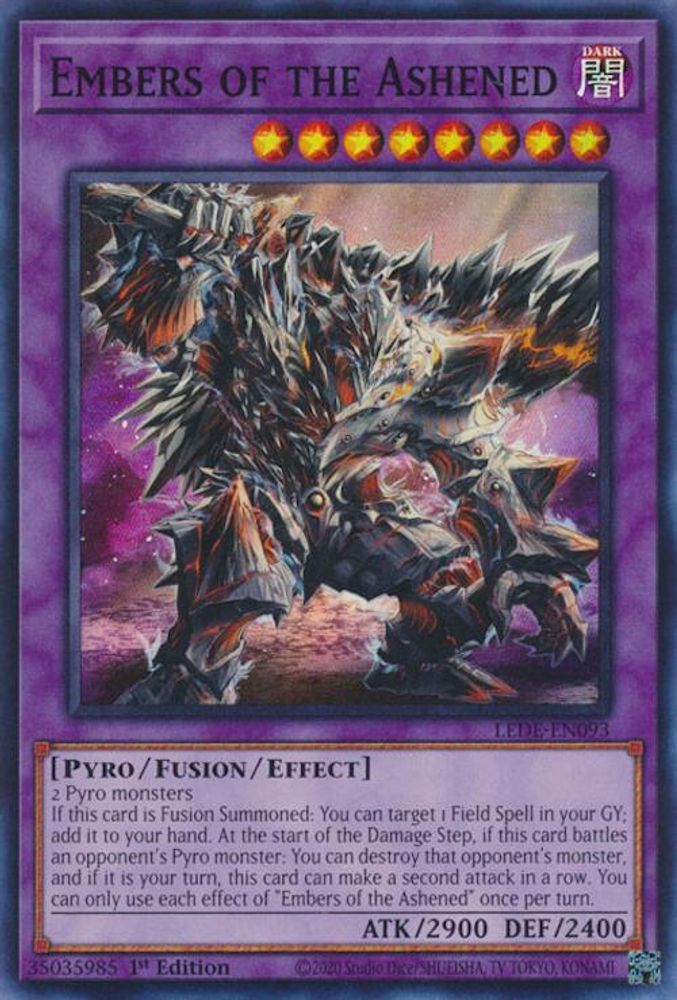 Embers of the Ashened - (LEDE-EN093) Super Rare - 1st Edition