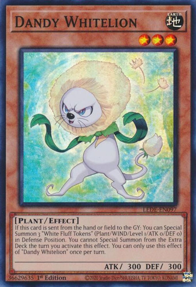 Dandy Whitelion - (LEDE-EN097) Super Rare - 1st Edition