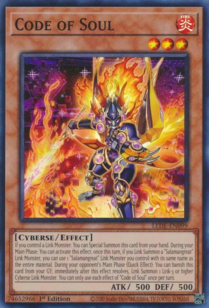 Code of Soul - (LEDE-EN099) Super Rare - 1st Edition