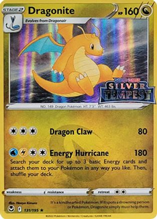 Dragonite- 131 -  (Silver Tempest Stamped) Pokemon SWSH Sword & Shield Promo