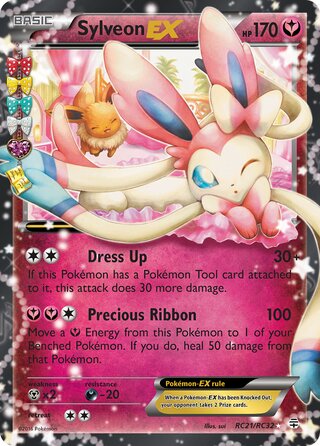 Sylveon EX - RC21/RC32 - Ultra Rare - Generations Radiant Collection