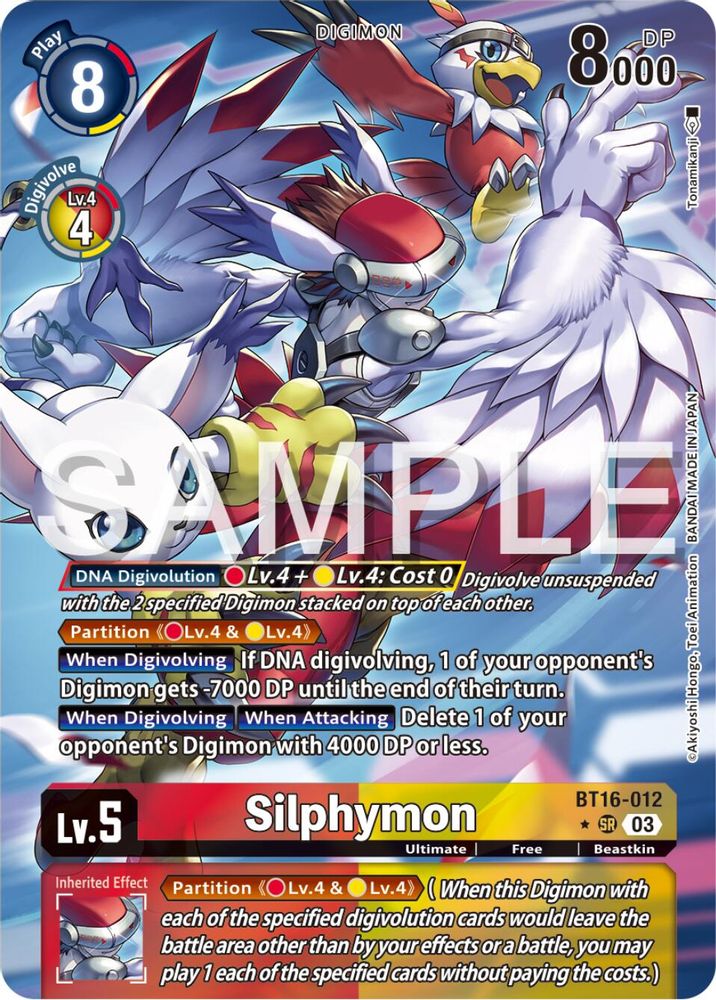 Silphymon (Alternate Art) (BT16-012) SR★ - Digimon Beginning Observer