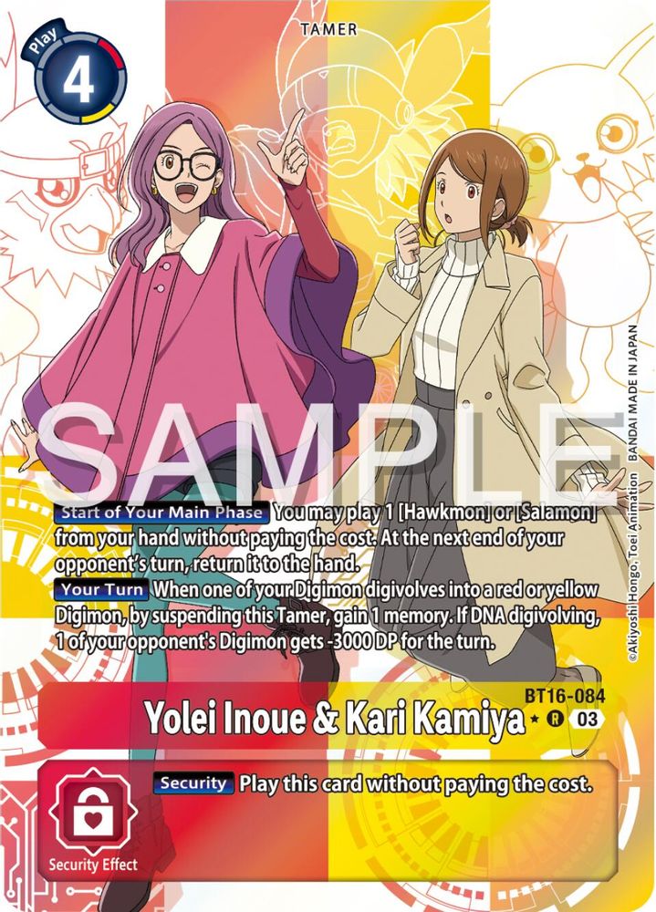 Yolei Inoue & Kari Kamiya (Alternate Art) (BT16-084) R★ - Digimon Beginning Observer