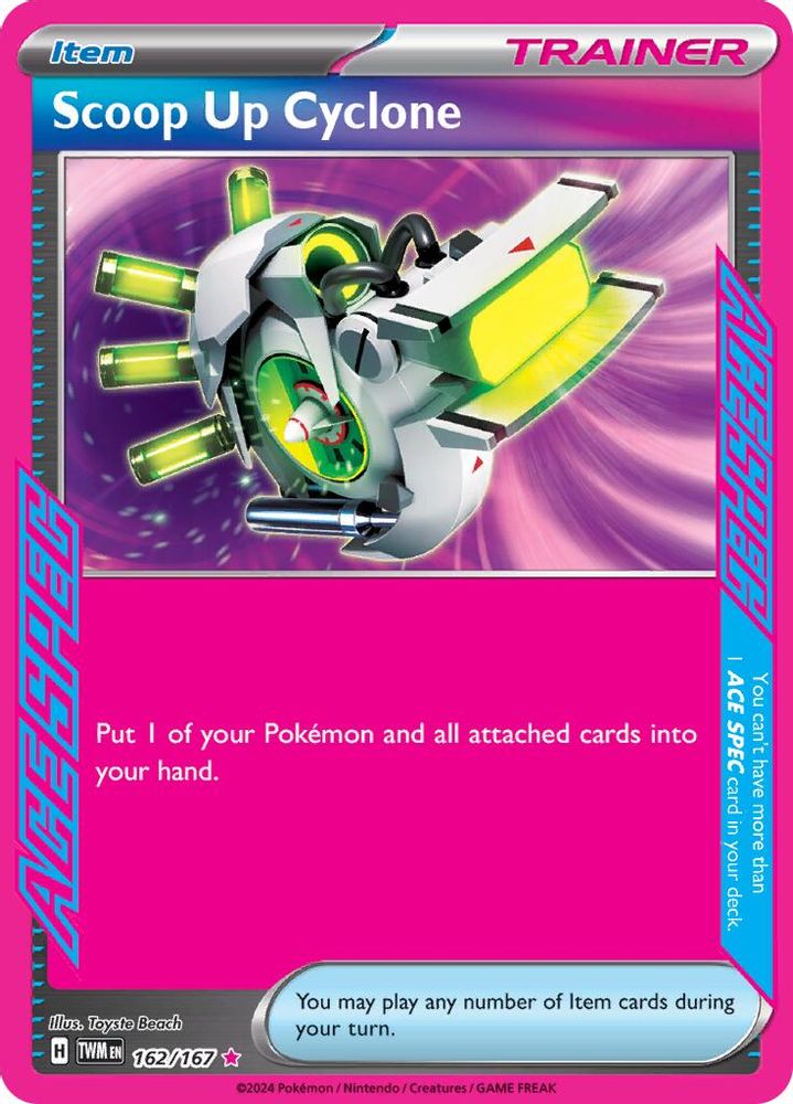 Scoop Up Cyclone - [  162/167 ] - ACE SPEC Rare - Pokemon SV06 Twilight Masquerade